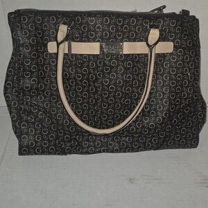 Guess Black and Cream Tote Bag